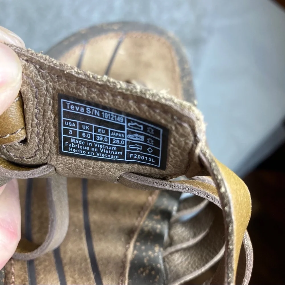 Reba Leather Strappy Slides